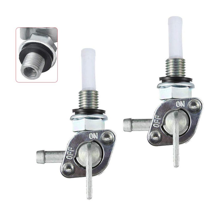 Anxingo 2 Pack Fuel Shut Off Valve Switch Fuel Pump Valve for Generator Fuel Tank 28-1783-V Threads M10 x 1.25 - Image 1
